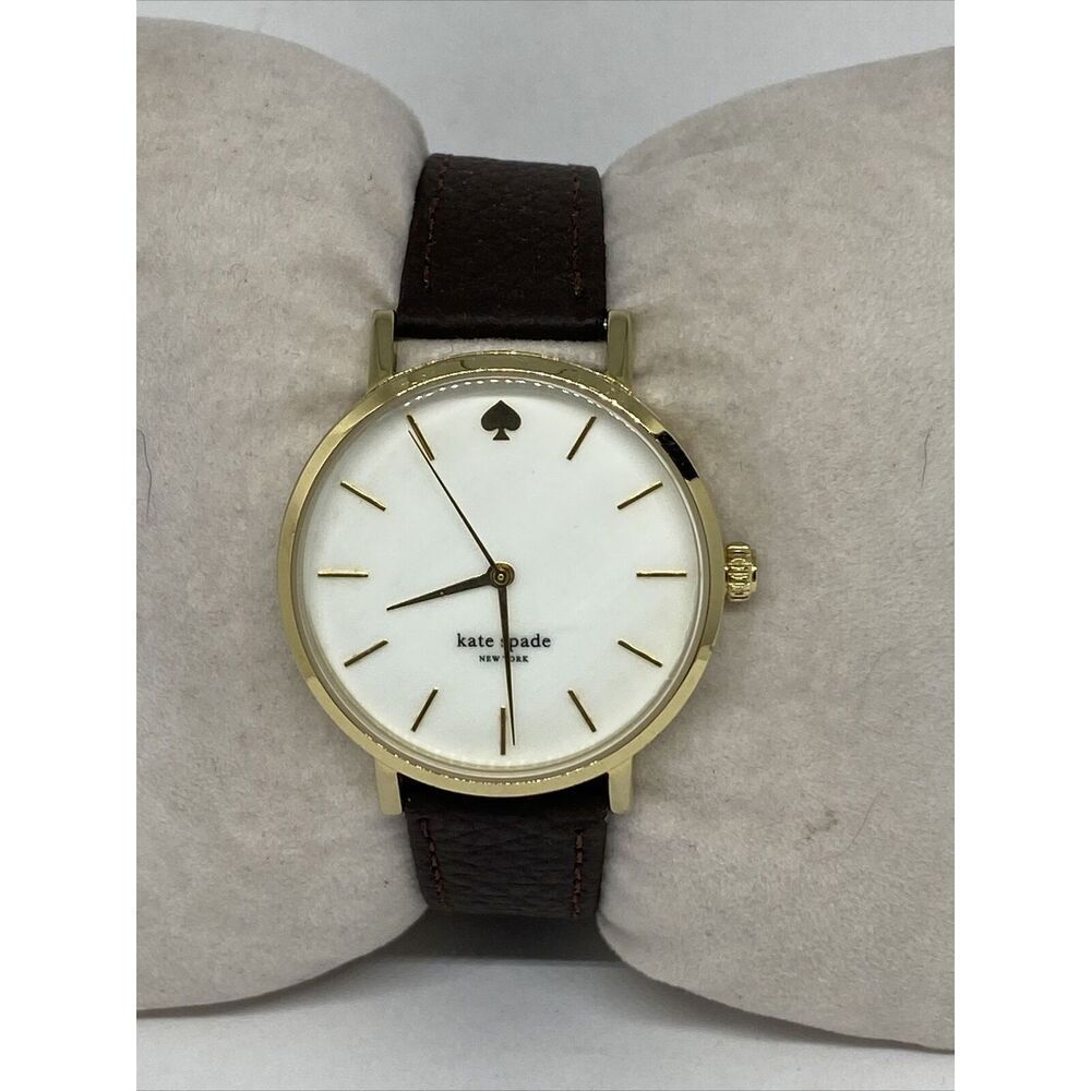 Kate Spade New York Metro 0073 Women Brown Leather Analog Dial Wrist Watch VK126